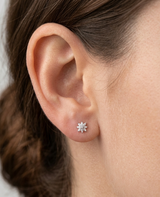 Crystal Lotus Studs