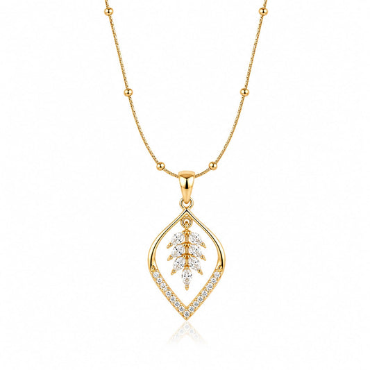 Cascading Leaf Necklace