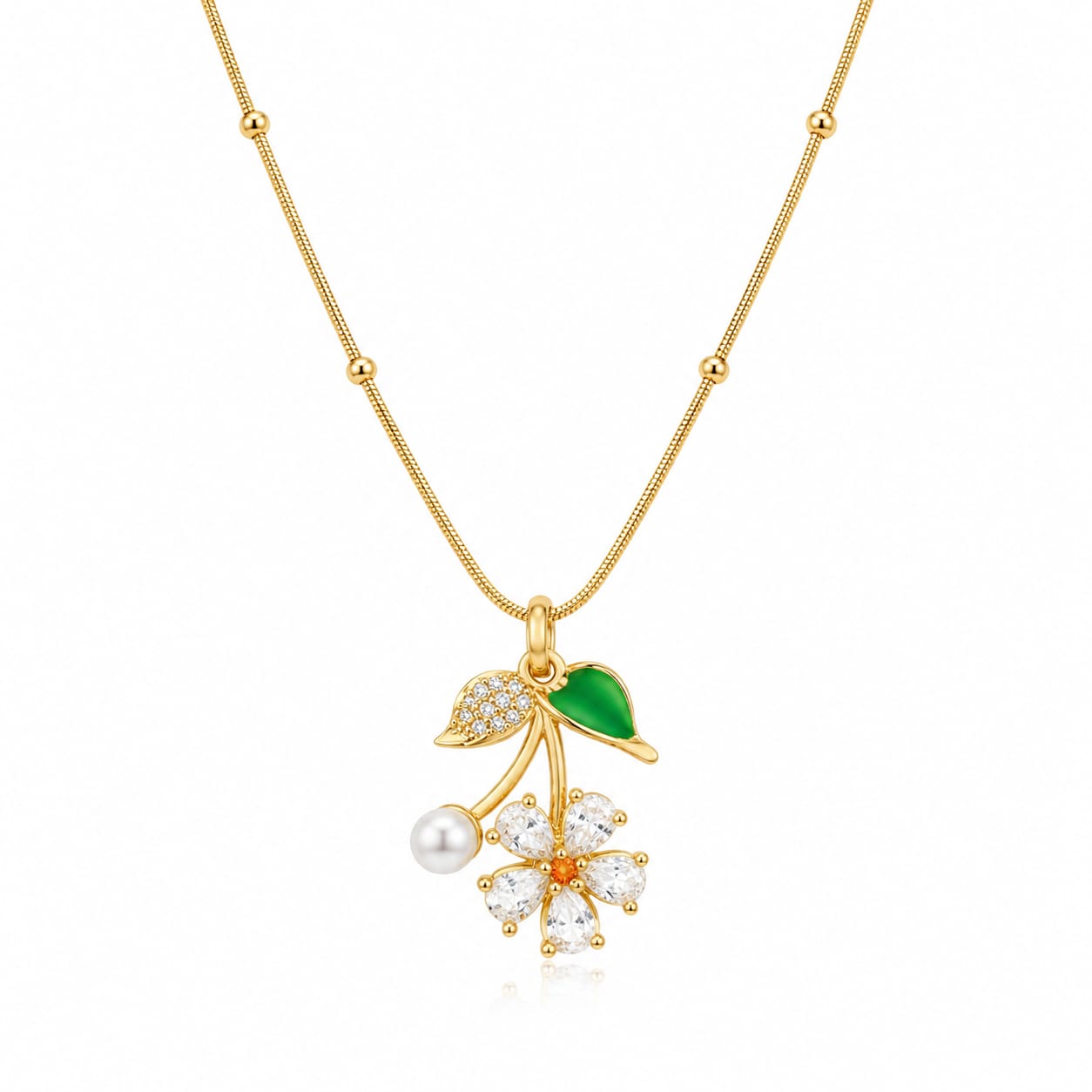 Sleek Barrel Solitaire Pendant