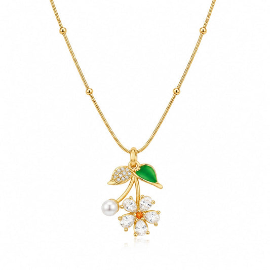 Sleek Barrel Solitaire Pendant