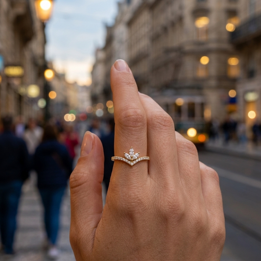 V-Chevron Ring