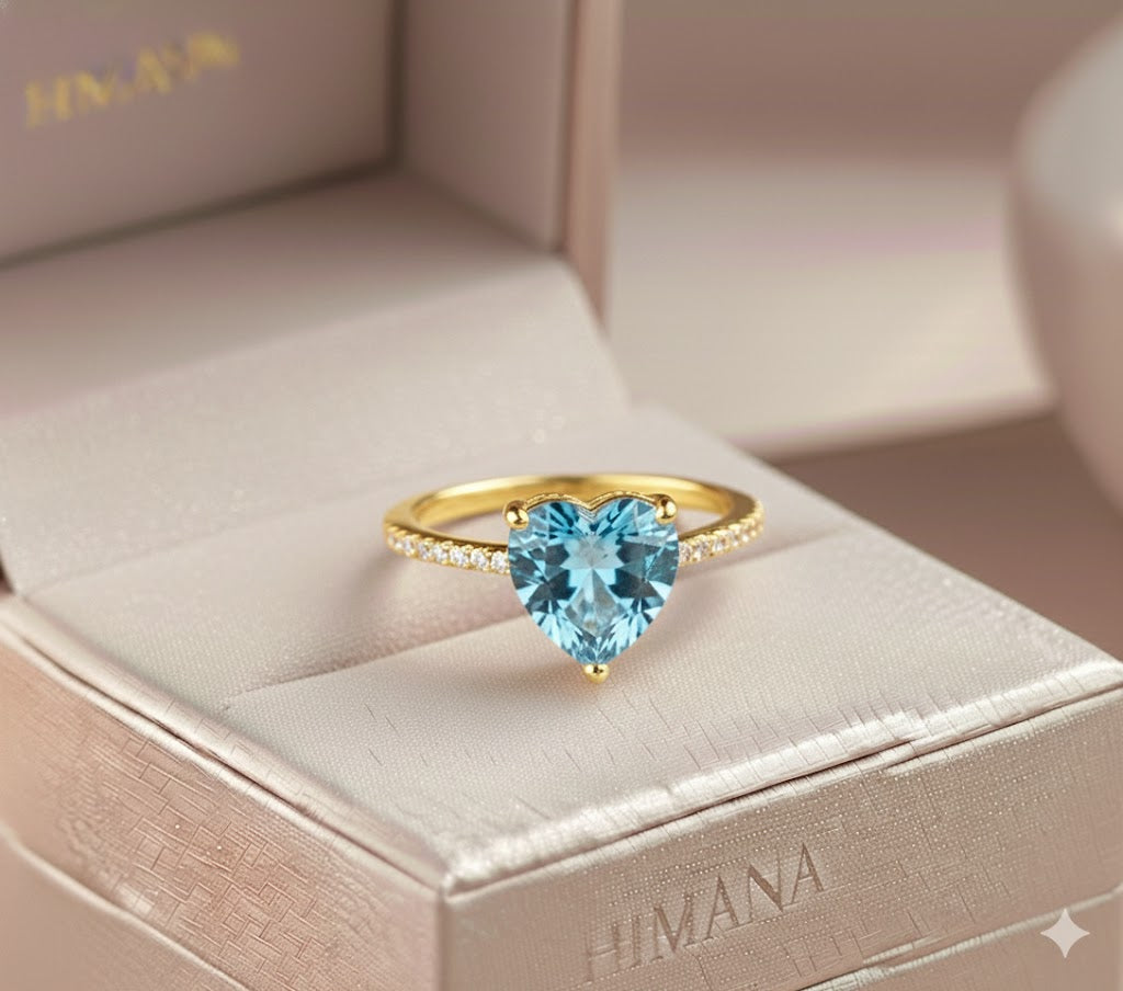 Gold Royal Azure Blossom Ring