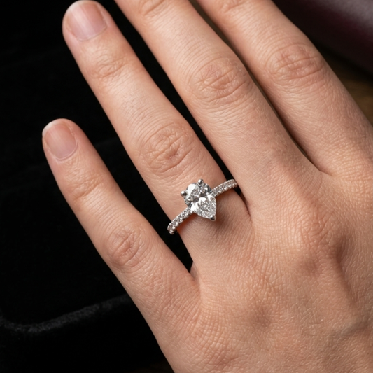 The Morning Dew Silver Ring