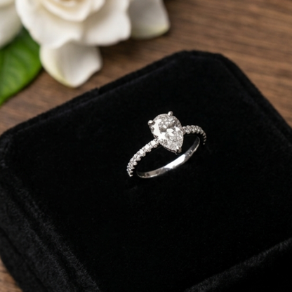 The Morning Dew Silver Ring