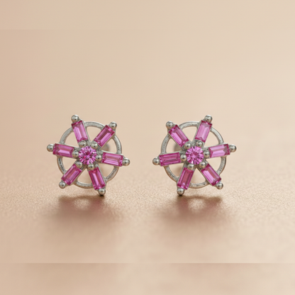The Himalayan Rose Bloom Earrings