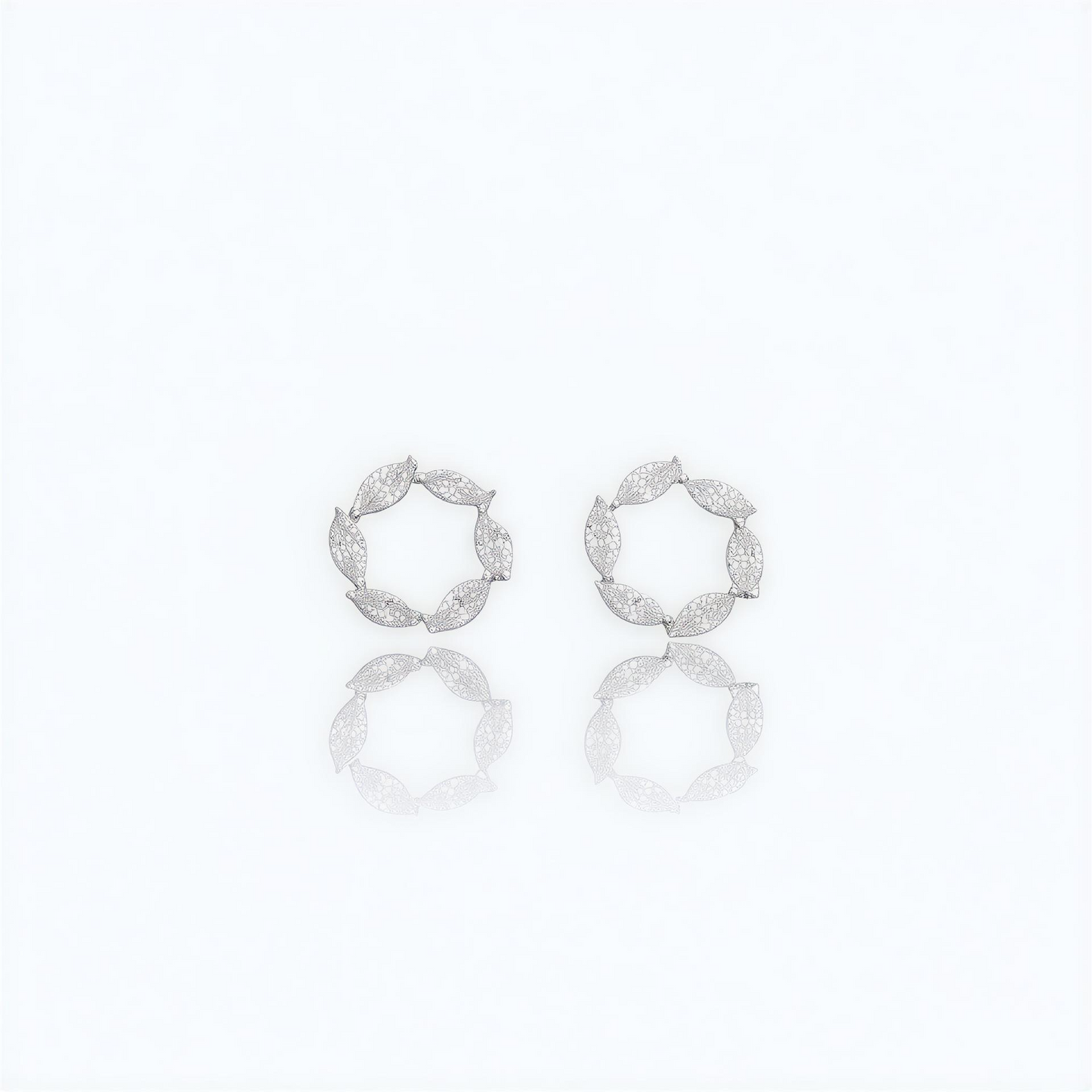 Midnight Silver Studs