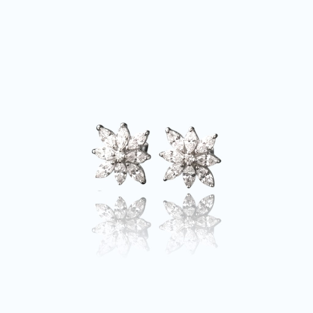 Crystal Lotus Studs