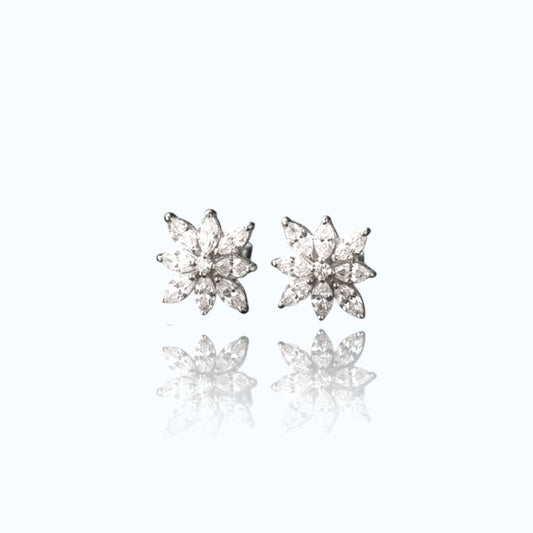 Crystal Lotus Studs