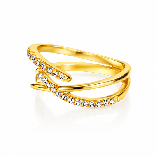 Criss-Cross Bypass Ring