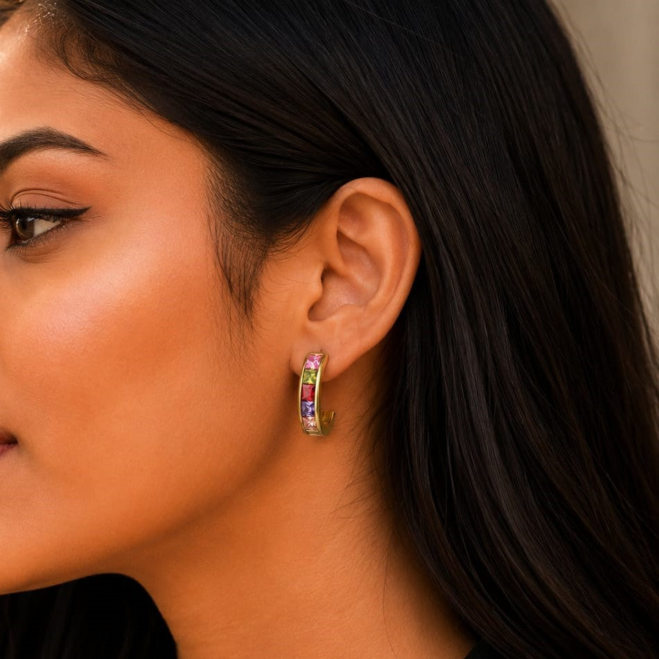 Multi-Gemstone Earrings