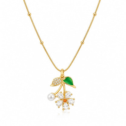 Sleek Barrel Solitaire Pendant