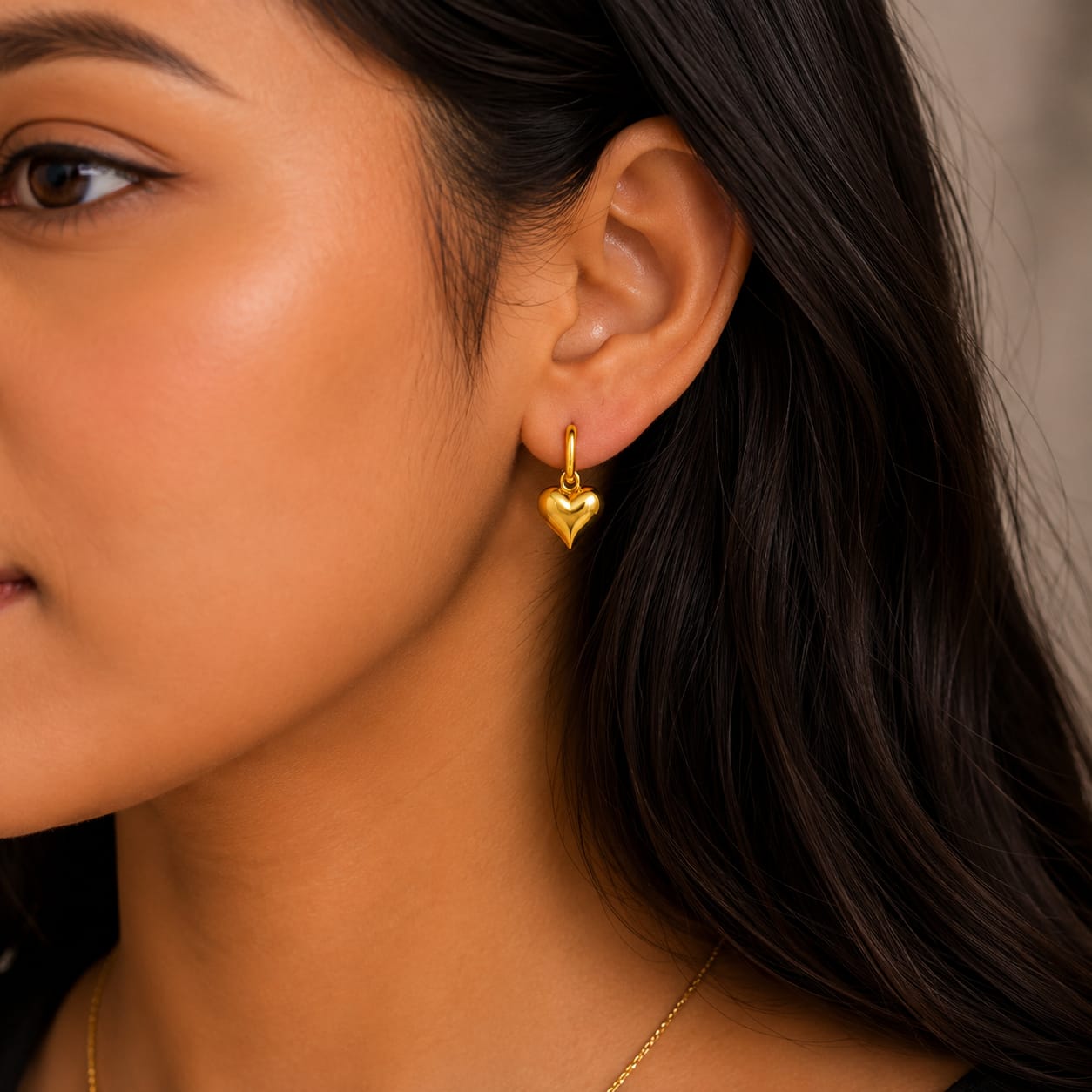 Heart Charm Earrings