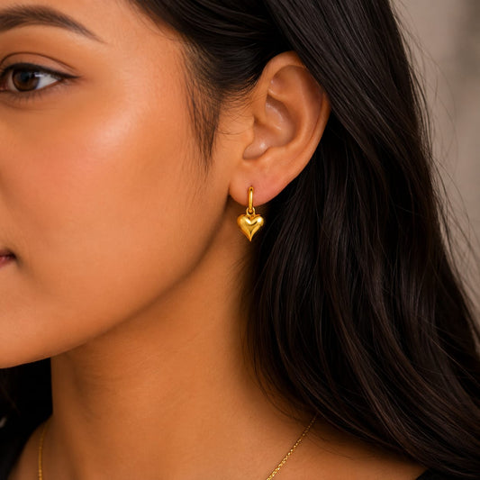 Heart Charm Earrings