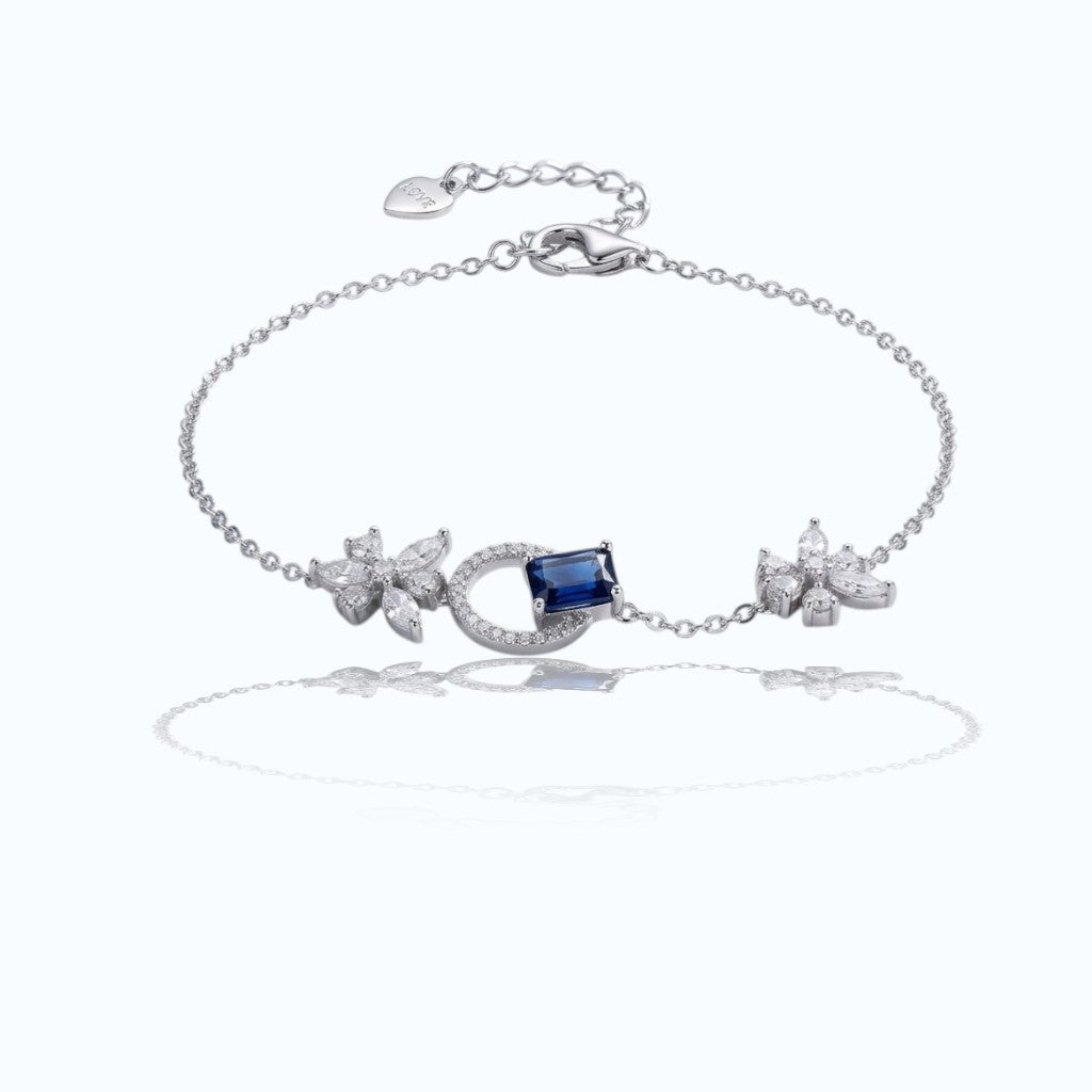 Blue Harmony Silver Bracelet