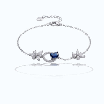 Blue Harmony Silver Bracelet