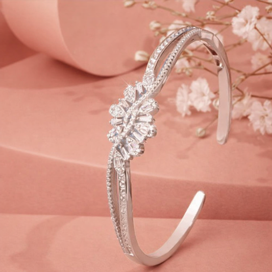 Silver Double the Dazzle Bracelet