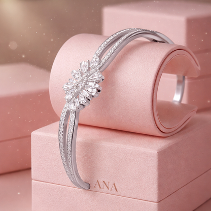 Silver Double the Dazzle Bracelet