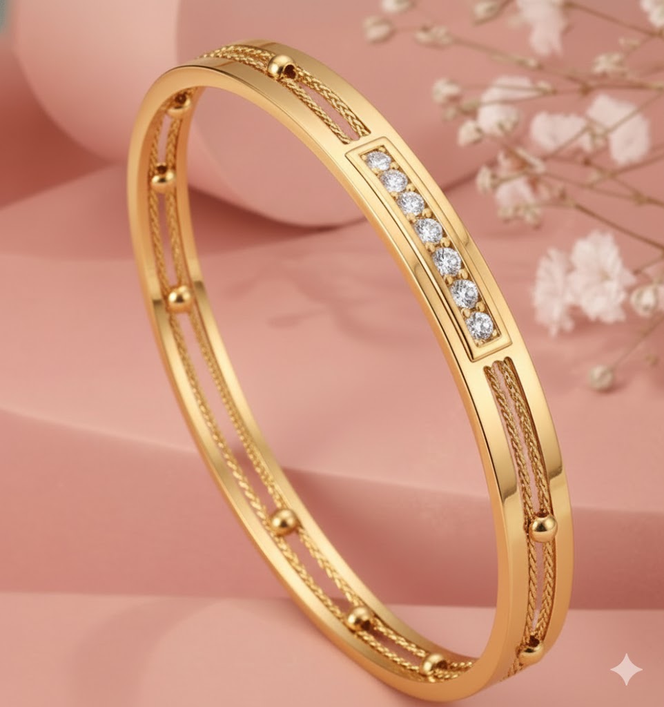 Beaded Beauty Layered Gold Chain Bracelet