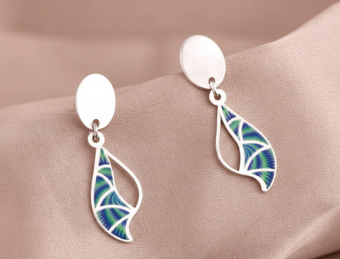 Silver Oceanic Bliss Earrings
