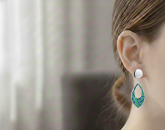 Silver Oceanic Bliss Earrings