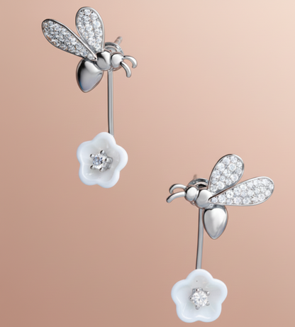 Wildflower Bee Earrings