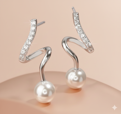Pearl Cascade Earrings
