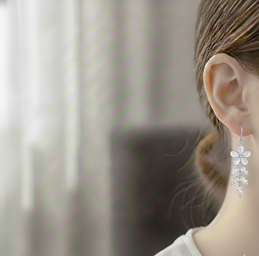 Stunning Floral Dangler Earrings