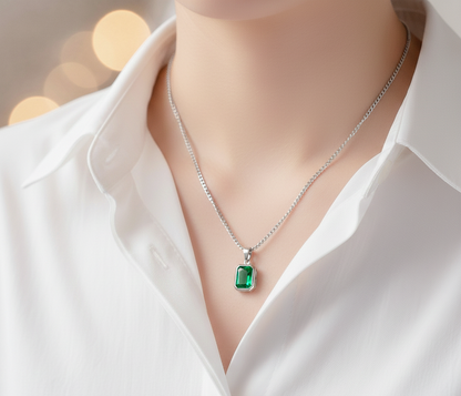 Classic Emerald Necklace