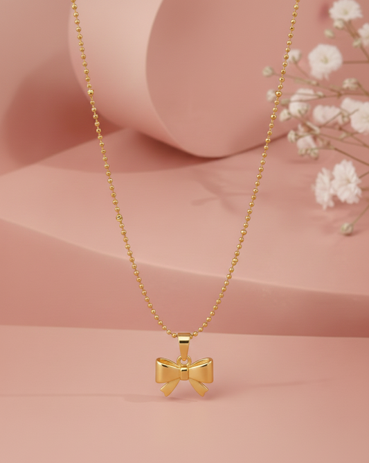Bow Pendant Necklace