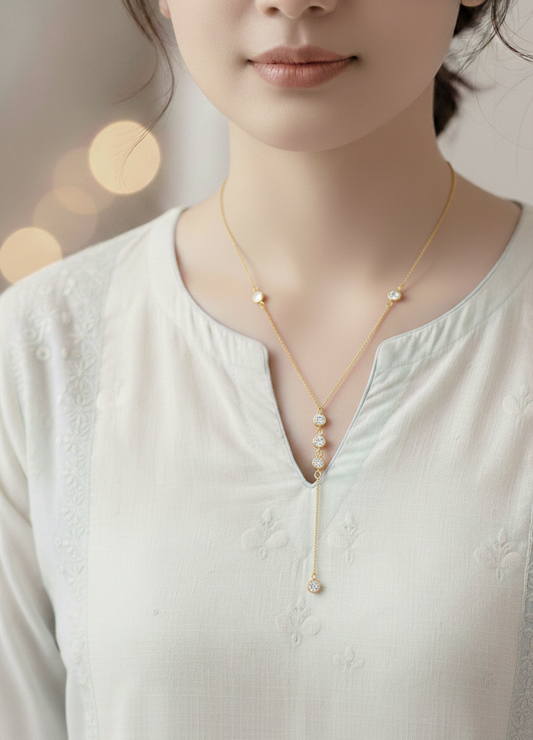 Sparkling Elegance Stone Necklace