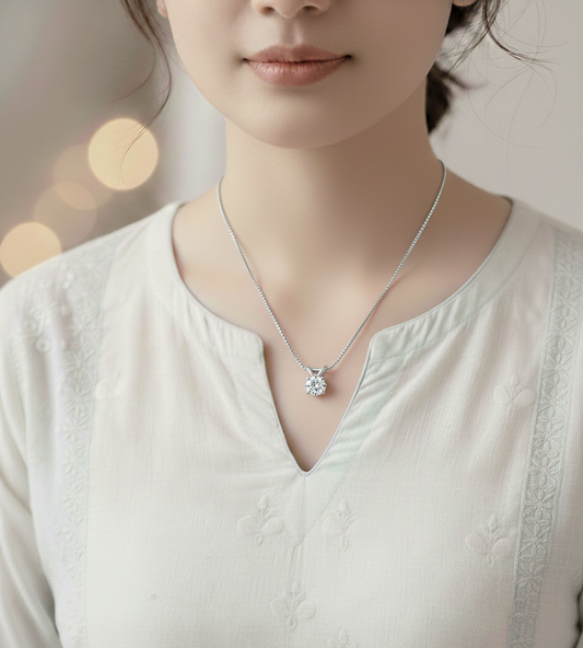 Royal Solitaire Necklace