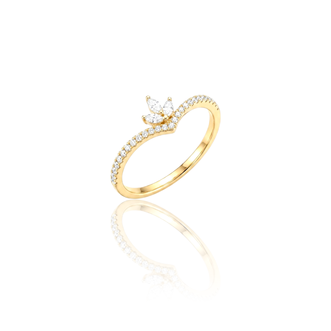 V-Chevron Ring
