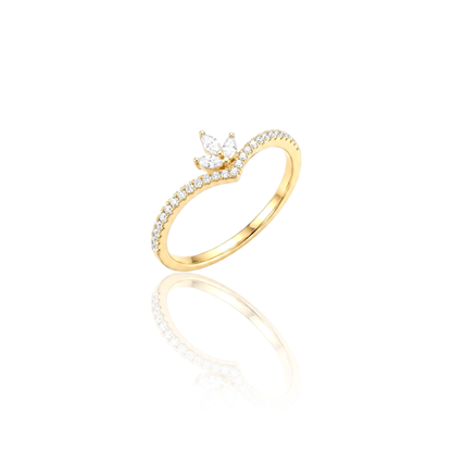 V-Chevron Ring