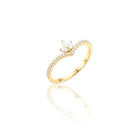 V-Chevron Ring