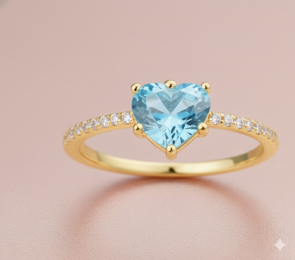Gold Royal Azure Blossom Ring