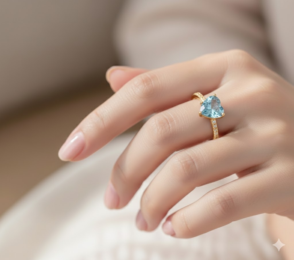 Gold Royal Azure Blossom Ring