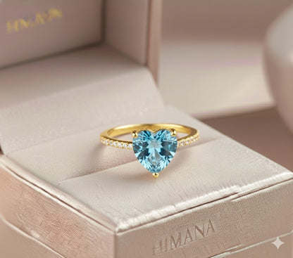 Gold Royal Azure Blossom Ring