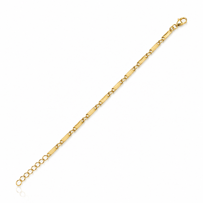 Flat Bar Chain Bracelet
