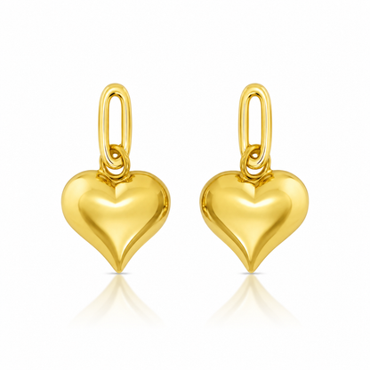 Heart Charm Earrings