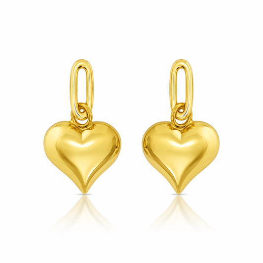 Heart Charm Earrings