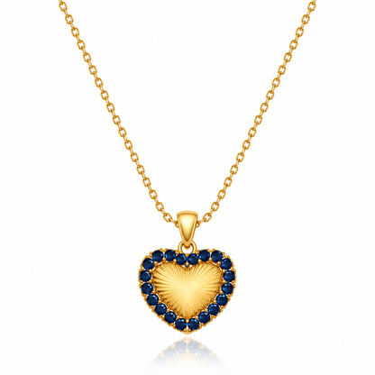 Blue Stone Chain Necklace