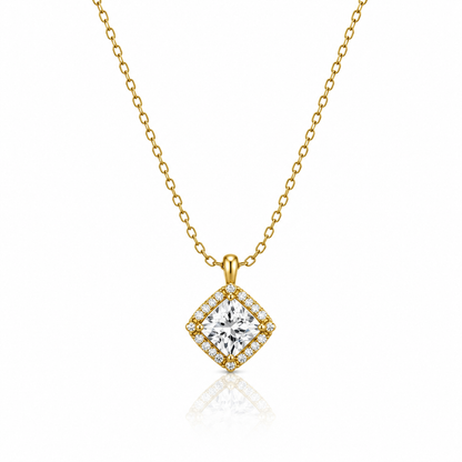 Princess-Cut Diamond Necklace